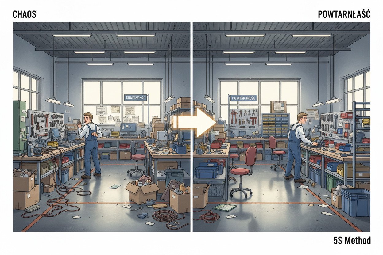Metoda 5S — od chaosu do powtarzalności