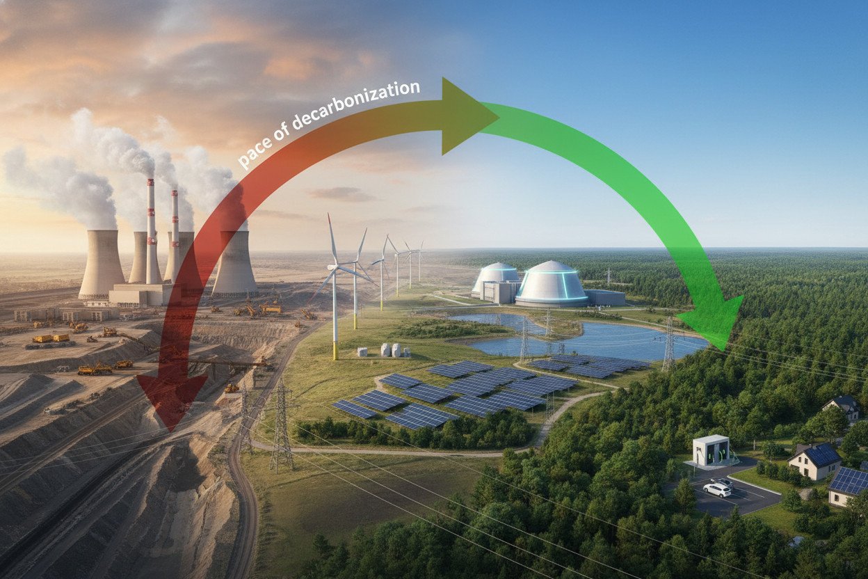 Obecny miks energetyczny i tempo dekarbonizacji