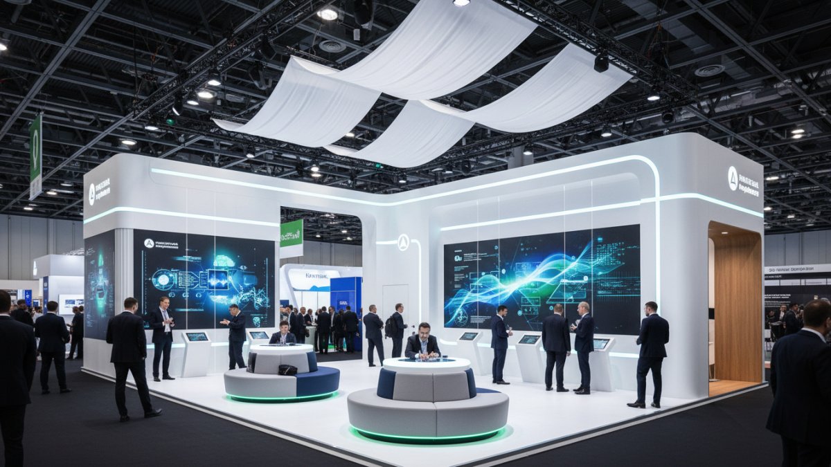 Nowoczesne stoiska konferencyjne – trendy w projektowaniu przestrzeni eventowych